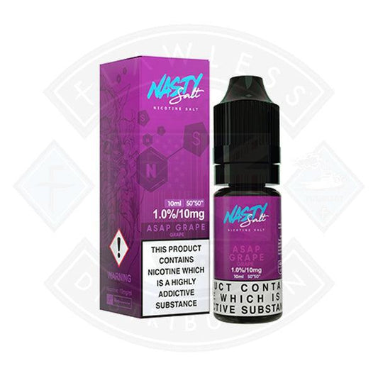 Nasty Juice Nasty Salt ASAP Grape E liquid 10mg 10ml - Flawless Vape Shop