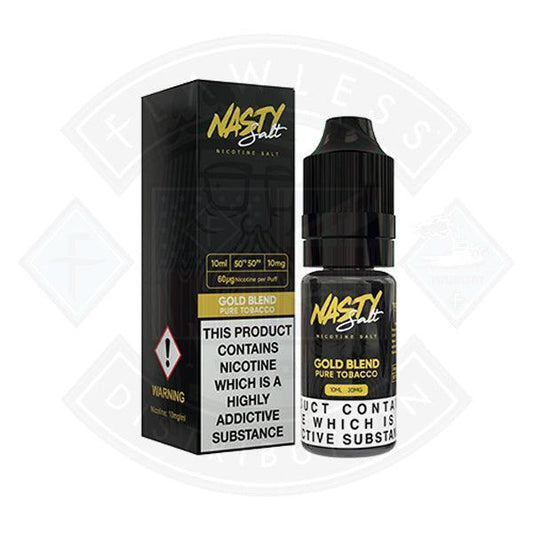 Nasty Juice Nasty Salt Gold Blend 10mg 10ml e-liquid - Flawless Vape Shop