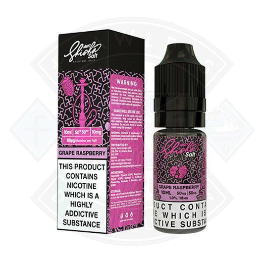 Nasty Juice Nasty Salt Shisha Grape Raspberry 10mg 10ml e-liquid - Flawless Vape Shop