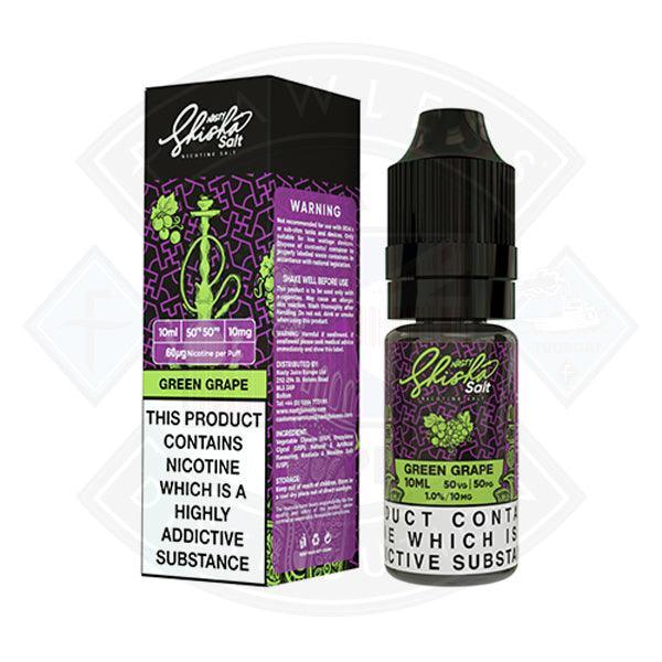 Nasty Juice Nasty Salt Shisha Green Grape 10mg 10ml e-liquid - Flawless Vape Shop