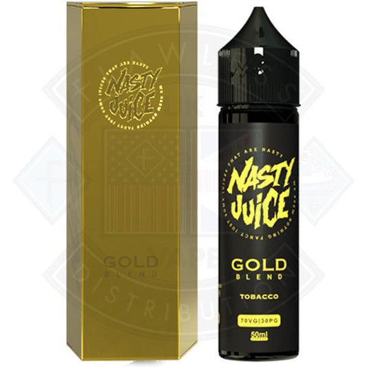 Nasty Juice Tobacco Series - Gold Blend 0mg 50ml Shortfill E-liquid - Flawless Vape Shop