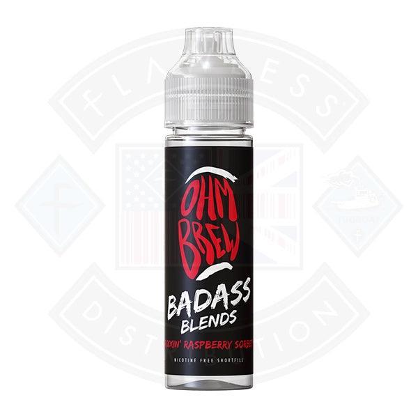 Ohm Brew Badass Blends Rockin Raspberry Sorbet 50ml E-liquid - Flawless Vape Shop