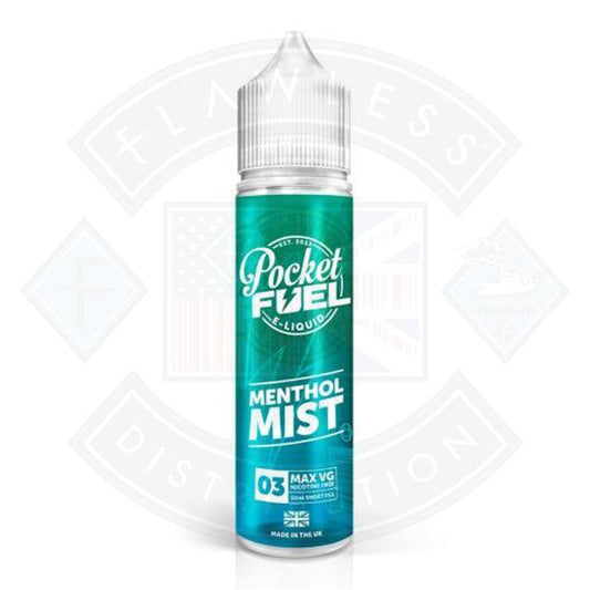 Pocket Fuel Menthol Mist 03 0mg 50ml Shortfill - Flawless Vape Shop