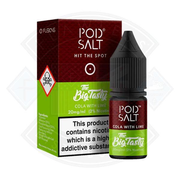 Pod Salt Big Tasty Cola with Lime Nic Salt 20mg 10ml E-Liquid - Flawless Vape Shop