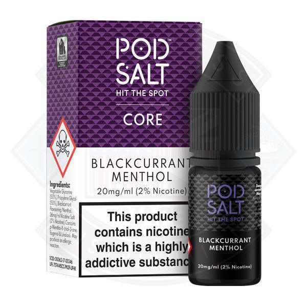 Pod Salt Blackcurrant Menthol Nic Salt 20mg 10ml E-Liquid - Flawless Vape Shop