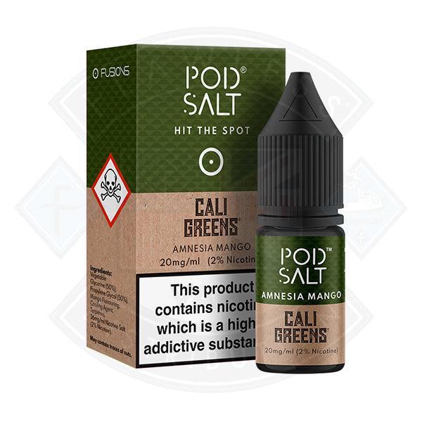 Pod Salt Cali Greens Amnesia Mango Nic Salt 20mg 10ml E-Liquid - Flawless Vape Shop