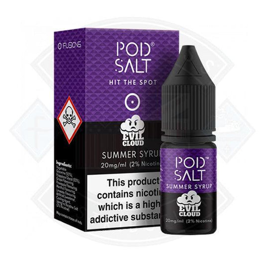 Pod Salt Evil Cloud Summer Syrup Nic Salt 20mg 10ml E-Liquid - Flawless Vape Shop