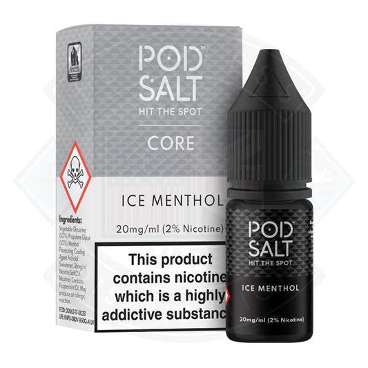 Pod Salt Ice Menthol Nic Salt 5mg 10ml E-Liquid - Flawless Vape Shop