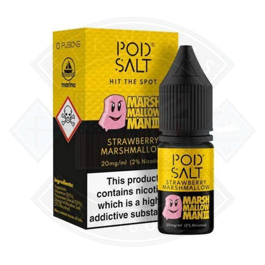 Pod Salt Marshmallow Man III Strawberry Marshmallow Fusion Series 20mg 10ml - Flawless Vape Shop