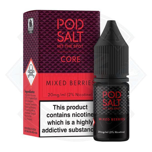 Pod Salt Mixed Berries Nic Salt 11mg 10ml E-Liquid - Flawless Vape Shop