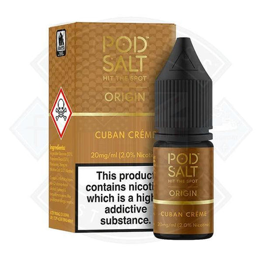 Pod Salt Origin - Cuban Creme 10ml - Flawless Vape Shop