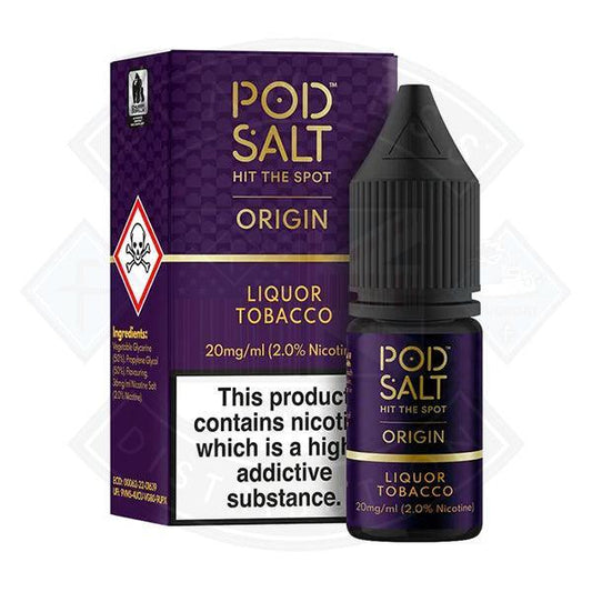 Pod Salt Origin - Liquor Tobacco 10ml - Flawless Vape Shop