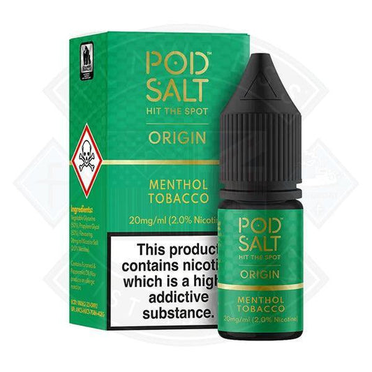 Pod Salt Origin - Menthol Tobacco 10ml - Flawless Vape Shop