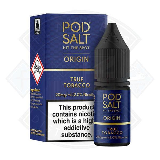 Pod Salt Origin - True Tobacco 10ml - Flawless Vape Shop