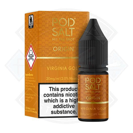 Pod Salt Origin - Virginia Gold 10ml - Flawless Vape Shop