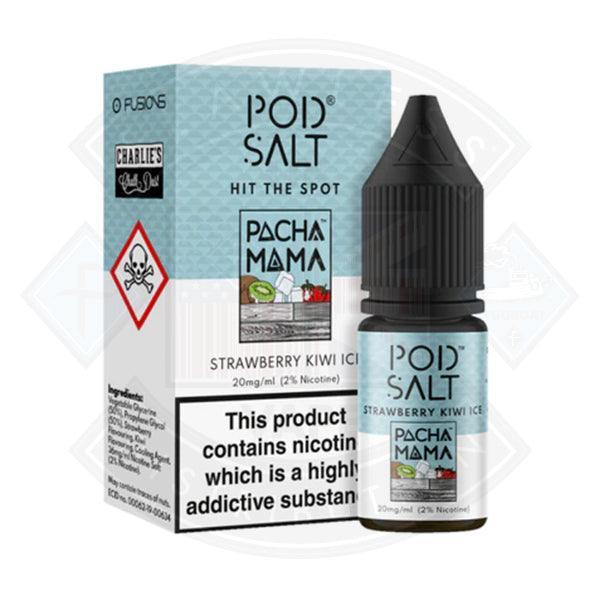 Pod Salt Pacha Mama Strawberry Kiwi Ice Fusion Series 11mg 10ml E-Liquid - Flawless Vape Shop