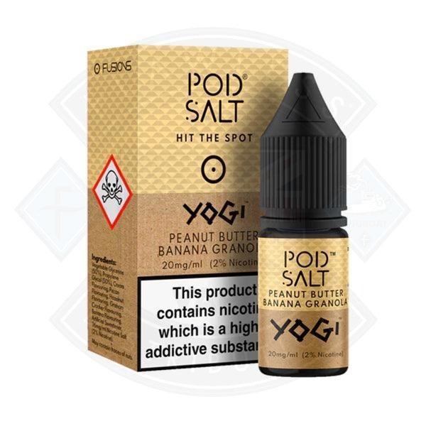 Pod Salt Yogi Peanut Butter Banana Granola Nic Salt 20mg 10ml E-Liquid - Flawless Vape Shop