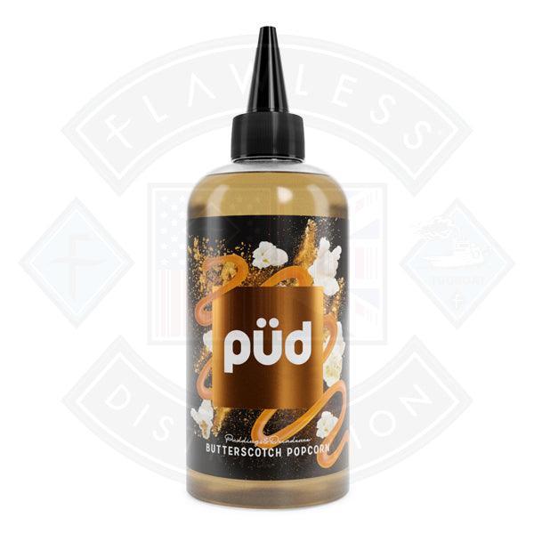 PUD Pudding & Decadence Butterscotch Popcorn 0mg 200ml Shortfill E-Liquid - Flawless Vape Shop