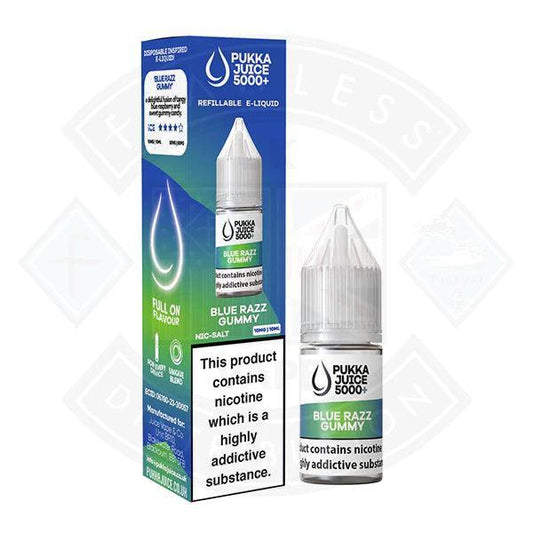 Pukka Juice 5000 Blue Razz Gummy Nic Salt 10ml - Flawless Vape Shop