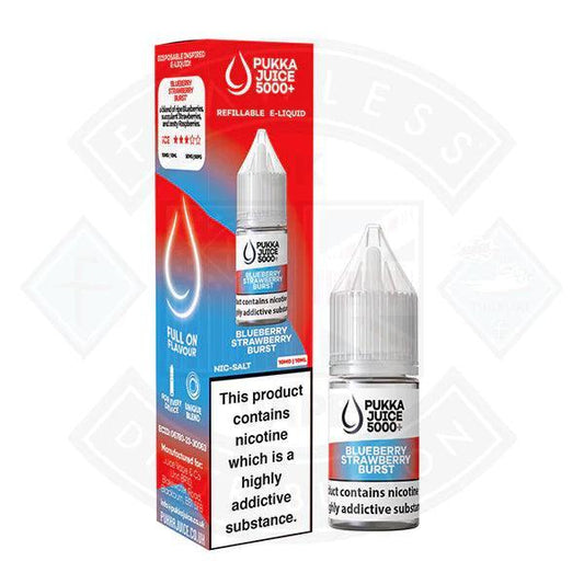 Pukka Juice 5000 Blueberry Strawberry Burst Nic Salt 10ml - Flawless Vape Shop