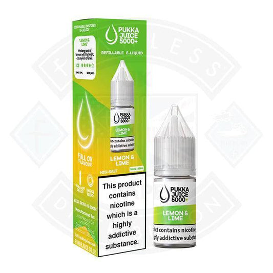 Pukka Juice 5000 Lemon Lime Nic Salt 10ml - Flawless Vape Shop