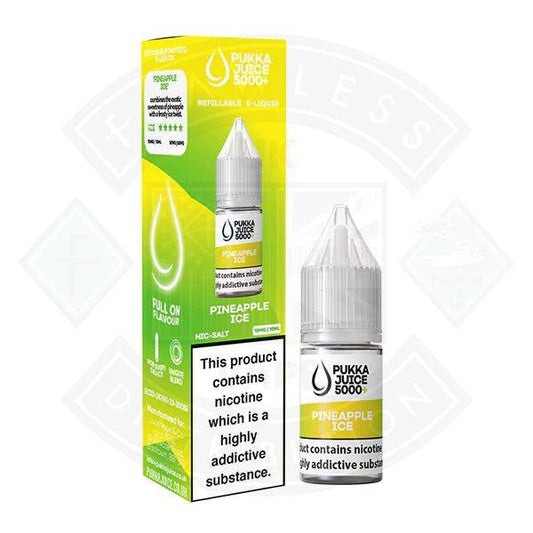 Pukka Juice 5000 Pineapple Ice Nic Salt 10ml - Flawless Vape Shop