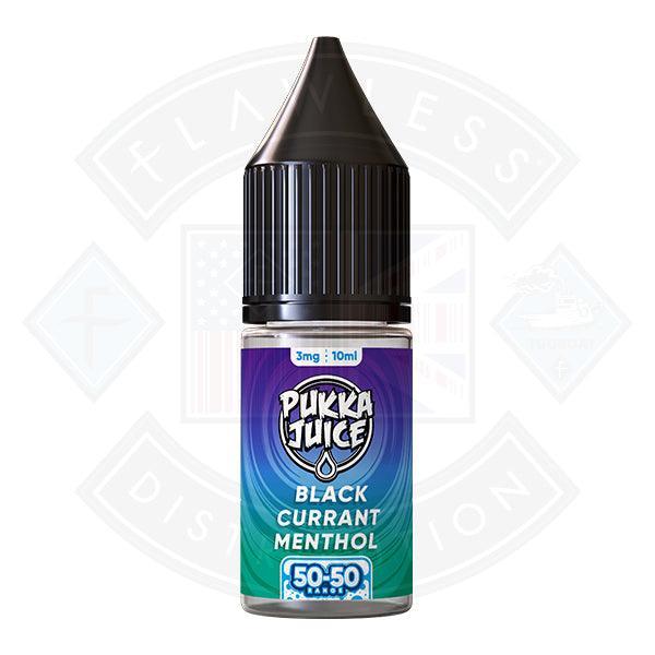 Pukka Juice 50/50 Blackcurrant Menthol 10ml - Flawless Vape Shop