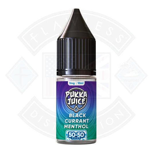 Pukka Juice 50/50 Blackcurrant Menthol 10ml - Flawless Vape Shop