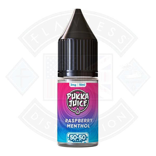 Pukka Juice 50/50 Raspberry Menthol 10ml - Flawless Vape Shop