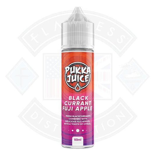 Pukka Juice Blackcurrant Fuji Apple 50ml 0mg Shortfill E-liquid - Flawless Vape Shop