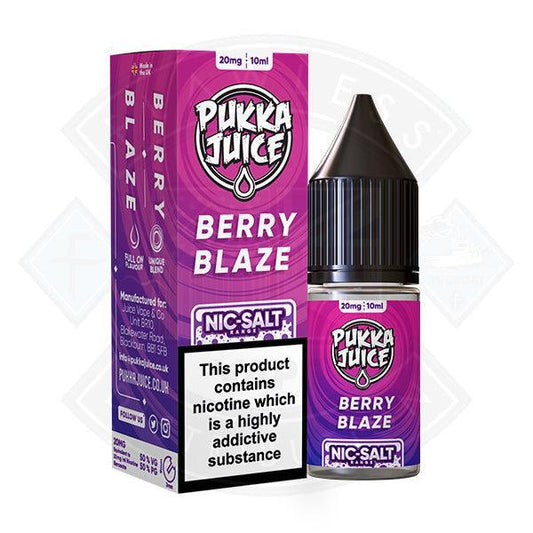 Pukka Juice - Nic Salt Berry Blaze 10ml 10mg E-liquid - Flawless Vape Shop