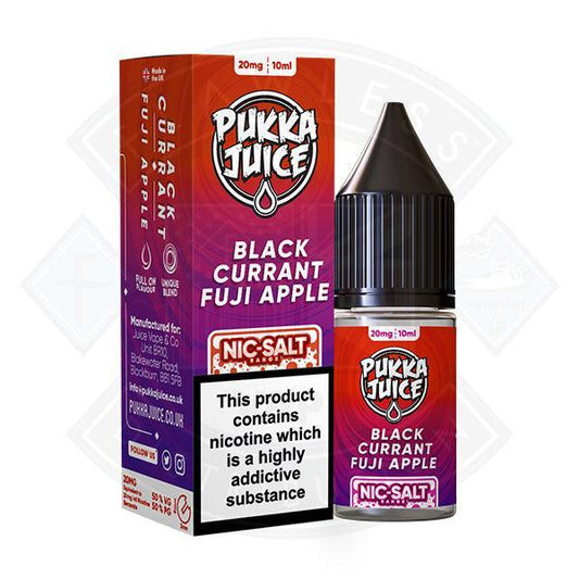 Pukka Juice Nic Salt Blackcurrant Fuji Apple 10ml E-liquid - Flawless Vape Shop