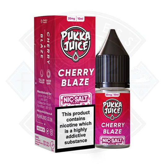 Pukka Juice - Nic Salt Cherry Blaze 10ml E-liquid - Flawless Vape Shop