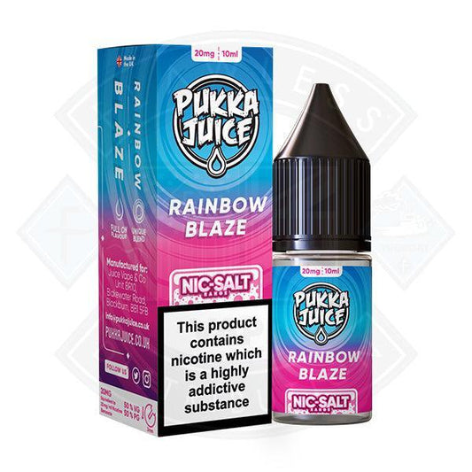 Pukka Juice - Nic Salt Rainbow Blaze 10ml 10mg E-liquid - Flawless Vape Shop