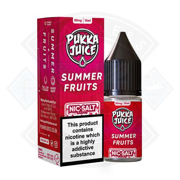 Pukka Juice - Nic Salt Summer Fruits 10ml 10mg E-liquid - Flawless Vape Shop