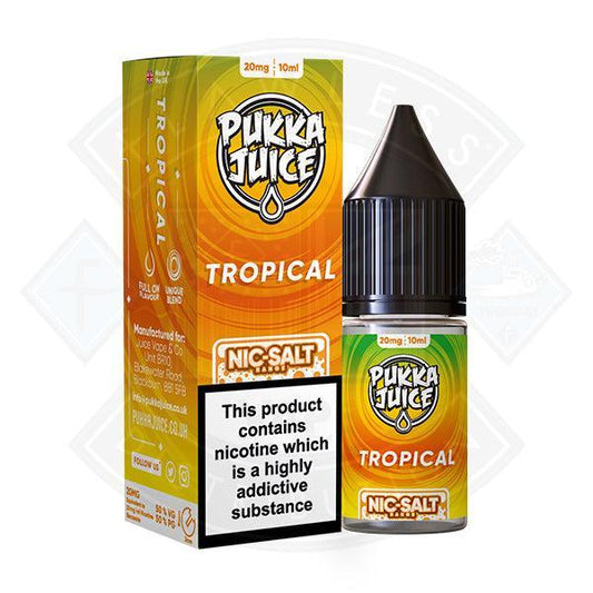 Pukka Juice - Nic Salt Tropical 10ml 10mg E-liquid - Flawless Vape Shop