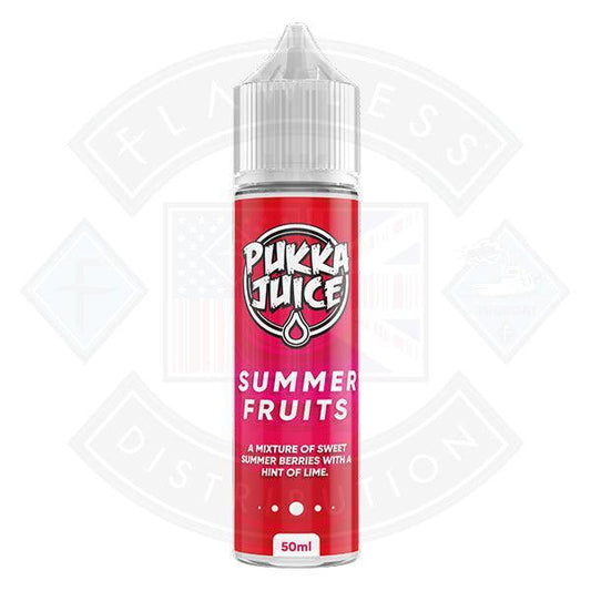 Pukka Juice Summer Fruits E liquid 50ml Short fill - Flawless Vape Shop