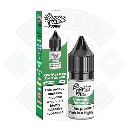 Ramsey Bar Fusion V2 Kiwi Passionfruit Guava Nic Salt 10ml - Flawless Vape Shop