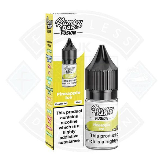 Ramsey Bar Fusion V2 Pineapple Ice Nic Salt 10ml - Flawless Vape Shop