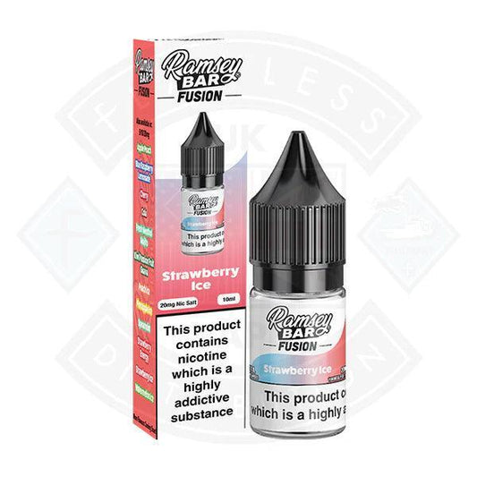 Ramsey Bar Fusion V2 Strawberry Ice Nic Salt 10ml - Flawless Vape Shop