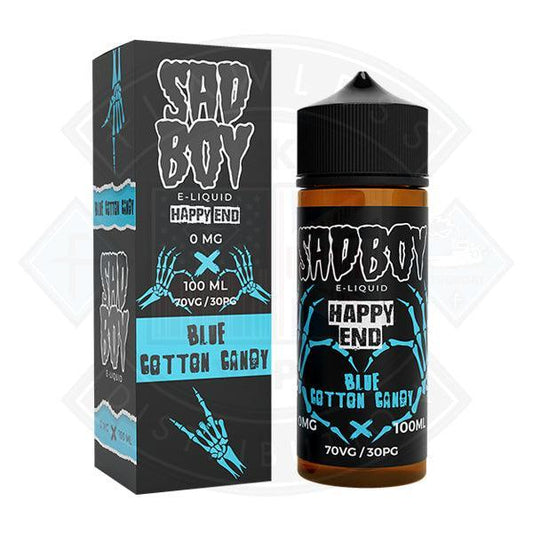 Sadboy Happy End- Blue Cotton Candy 100ml 0mg shortfill e-liquid - Flawless Vape Shop