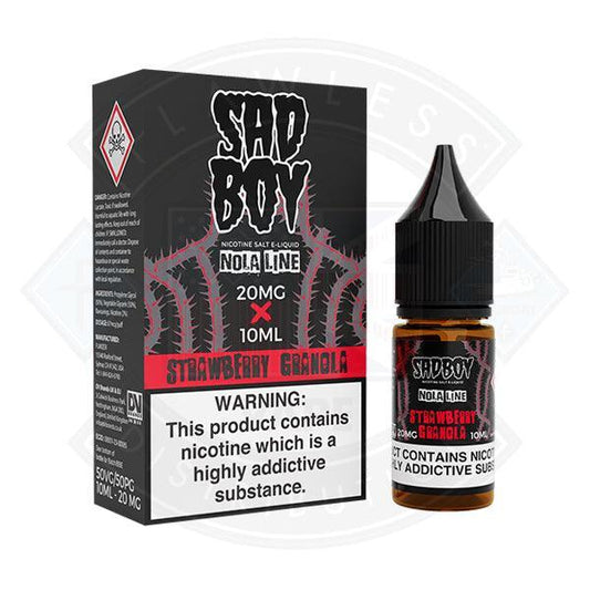 Sadboy Strawberry Granola Nic Salt 10ml - Flawless Vape Shop