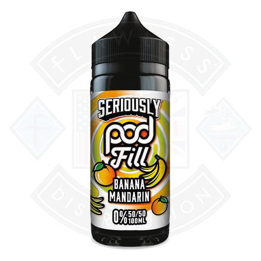 Seriously Pod Fill - Banana Mandarin 0mg 100ml E-liquid - Flawless Vape Shop