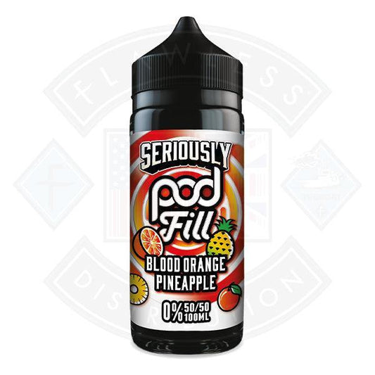 Seriously Pod Fill - Blood Orange Pineapple 0mg 100ml E-liquid - Flawless Vape Shop