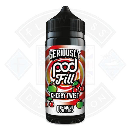 Seriously Pod Fill - Cherry Twist 0mg 100ml E-liquid - Flawless Vape Shop