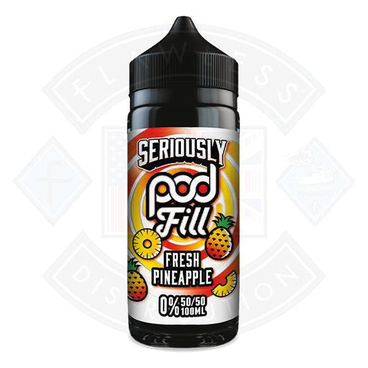 Seriously Pod Fill - Fresh Pineapple 0mg 100ml E-liquid - Flawless Vape Shop