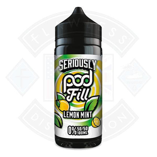 Seriously Pod Fill - Lemon Mint 0mg 100ml E-liquid - Flawless Vape Shop