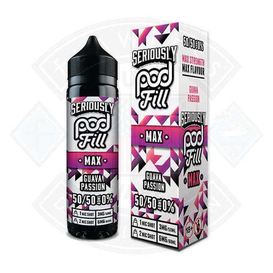 Seriously Pod Fill MAX - Guava Passion 40ml 0mg Shortfill E-Liquid - Flawless Vape Shop