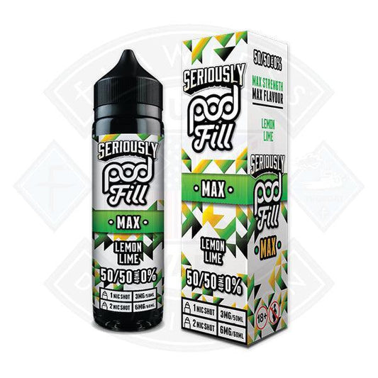 Seriously Pod Fill MAX - Lemon Lime 40ml 0mg Shortfill E-Liquid - Flawless Vape Shop