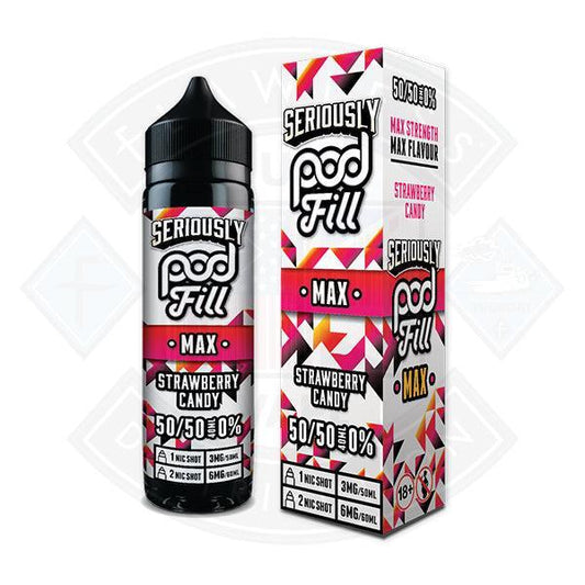 Seriously Pod Fill MAX - Strawberry Candy 40ml 0mg Shortfill E-Liquid - Flawless Vape Shop